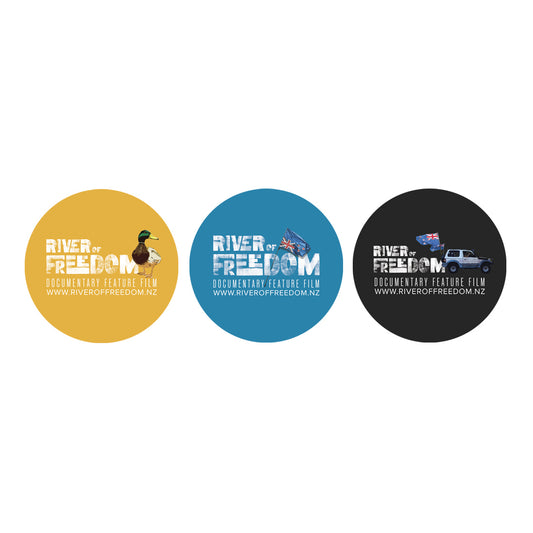 River of Freedom Stickers - Set of 3